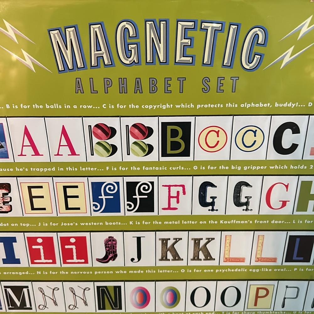 🎄 Great stocking stuffer 🤩 84 piece magnetic alphabet set 🎄 - Picture 2 of 9